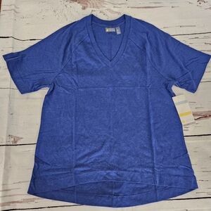 New Zella Women's Blue Vneck Oversized T-shirt Size XS